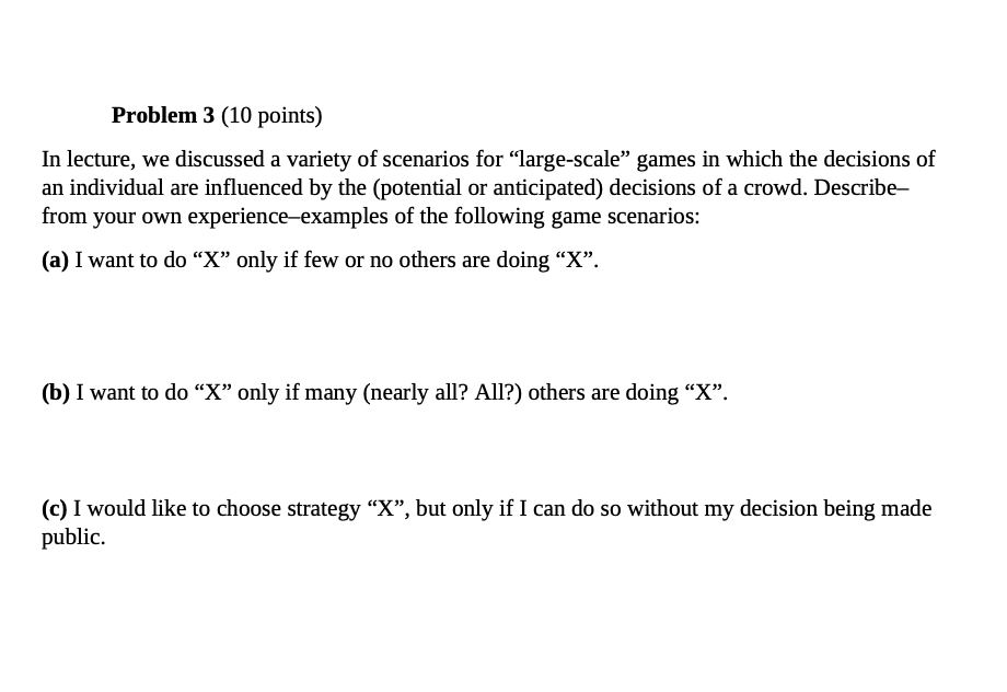Solved Problem 3 (10 points) In lecture, we discussed a | Chegg.com