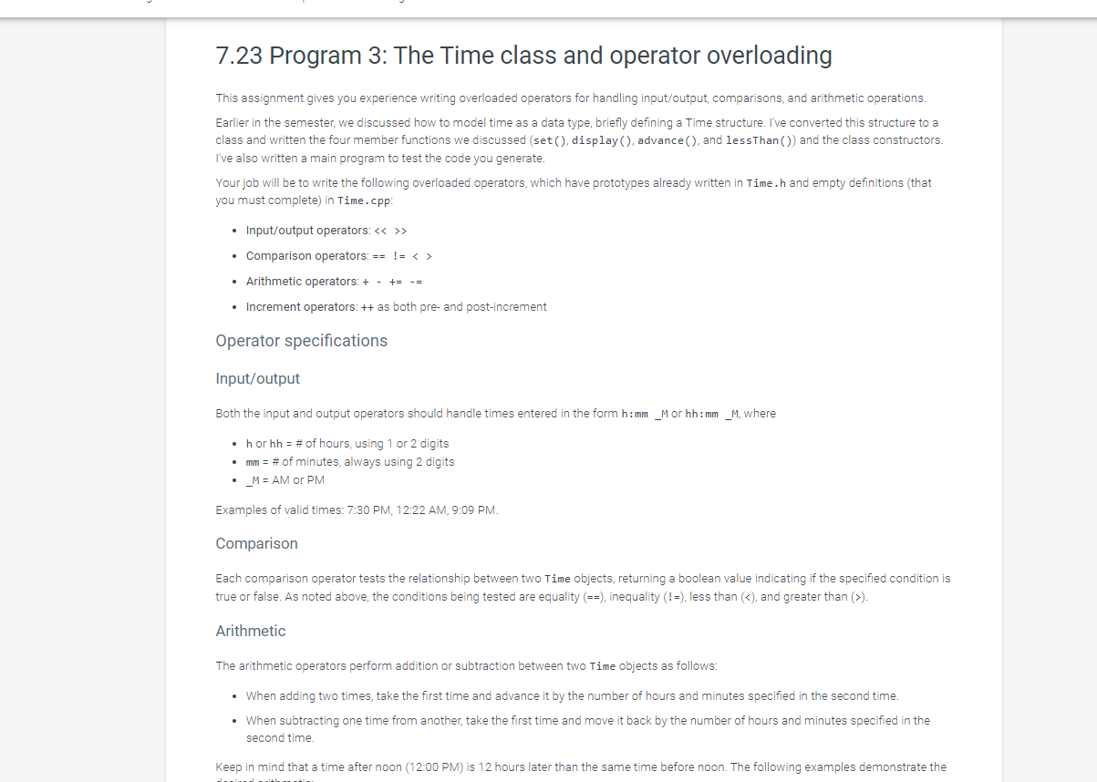 FY-4-b Overload The Operator For Adding The Timings Of Two Clocks In C++ In  Easy Way - ITVoyagers