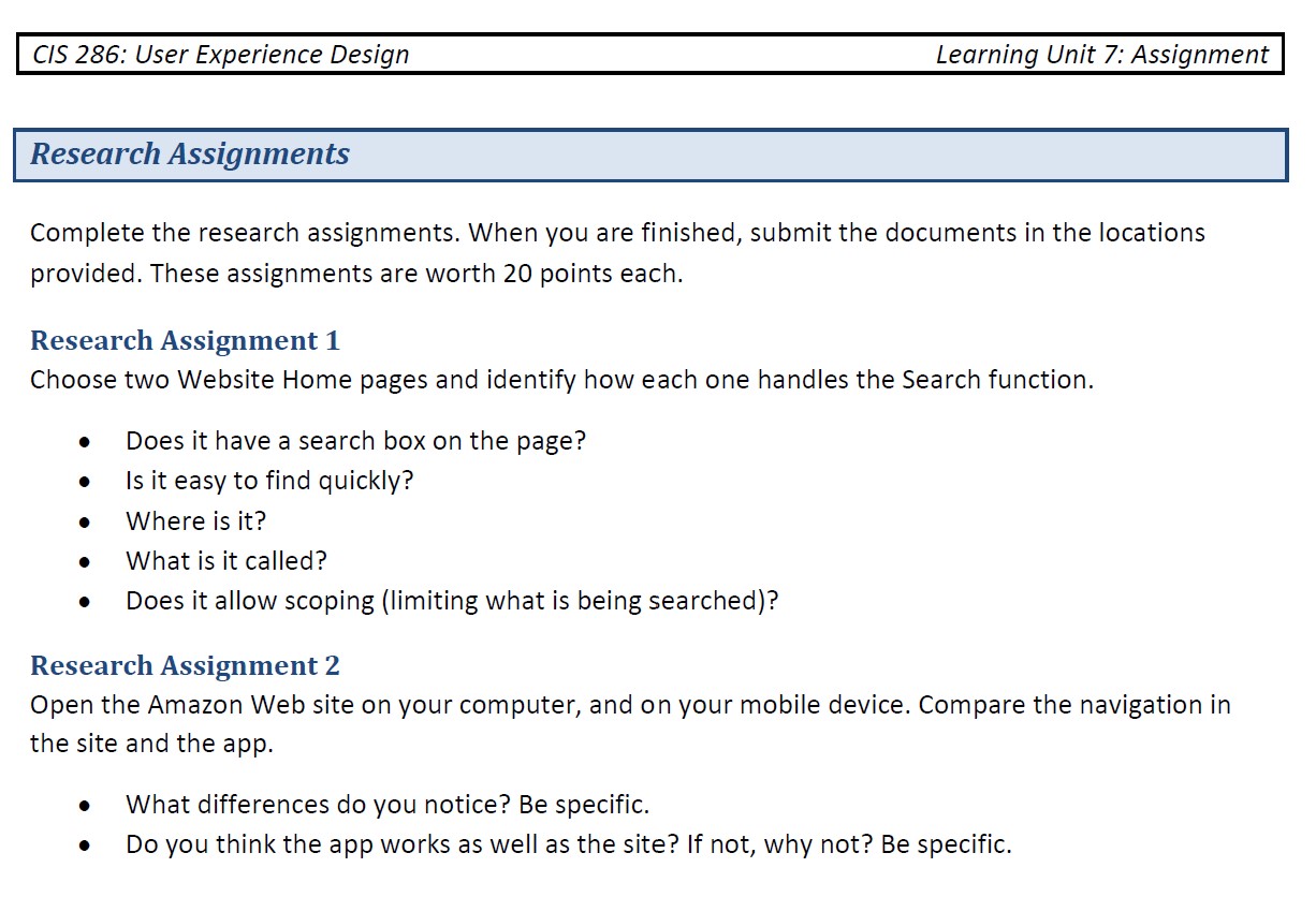 Solved Unit 7 - Research Assignment - Need help on the | Chegg.com