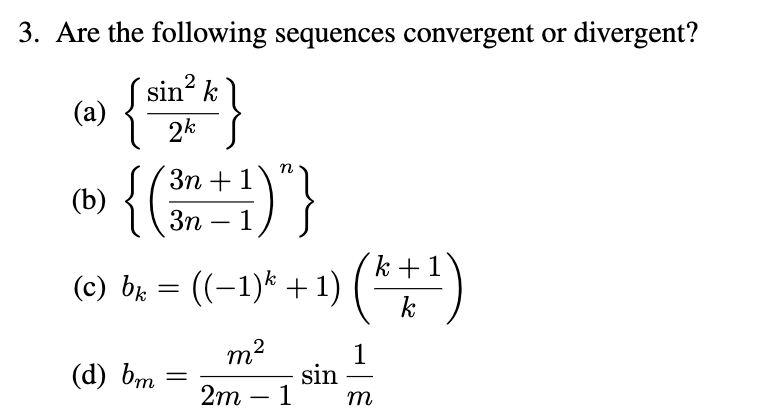sequences convergence