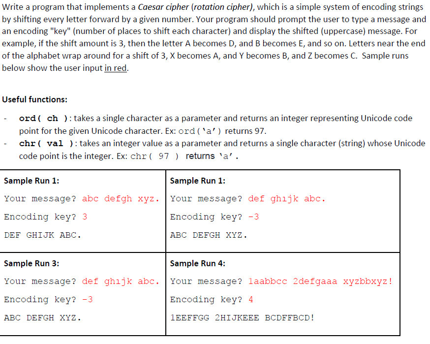 Solved (Python) I actually do not understand what unicode | Chegg.com
