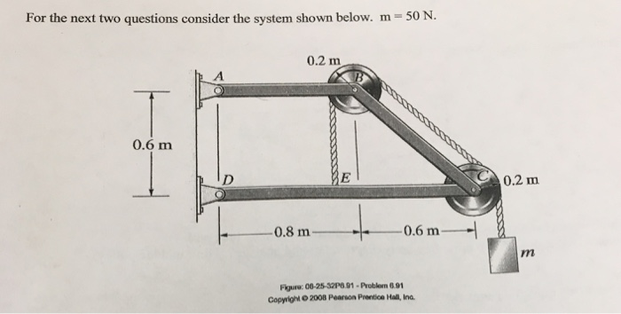 Solved For the next two questions consider the system shown | Chegg.com