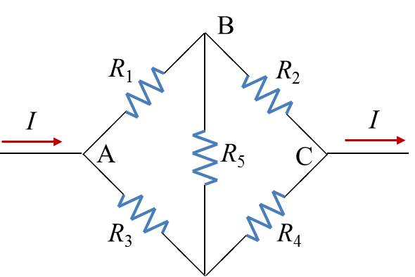 Solved Electric current I=1 A passes through the | Chegg.com