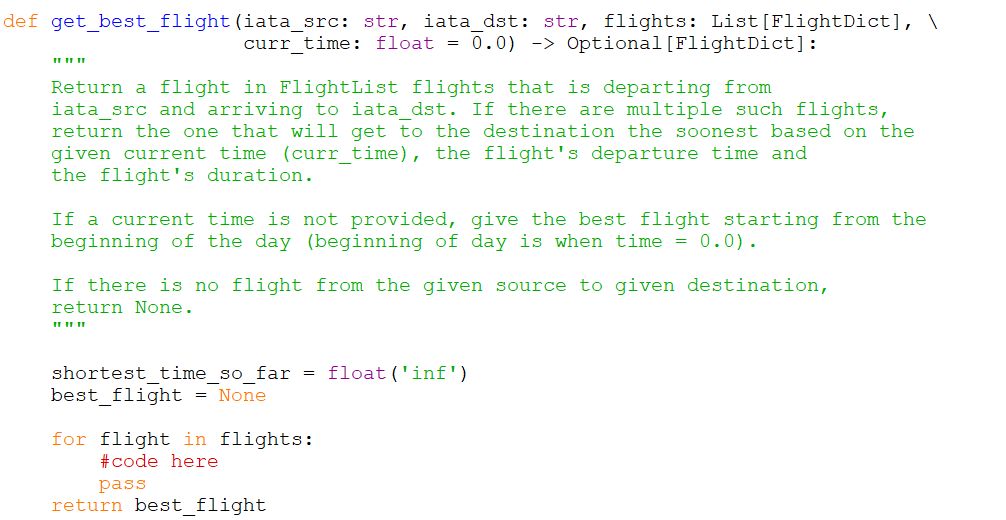 Solved Complete the function below. Ensure that it is | Chegg.com