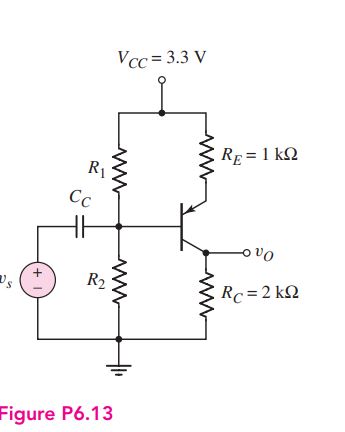 Solved D6.14 The transistor parameters for the circuit in Solved D6.14 The transistor parameters for the circuit in