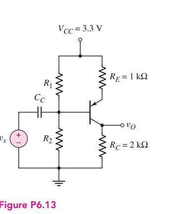 Solved D6.14 The transistor parameters for the circuit in | Chegg.com