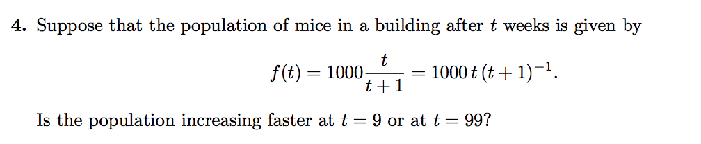 Solved 4. Suppose that the population of mice in a building | Chegg.com