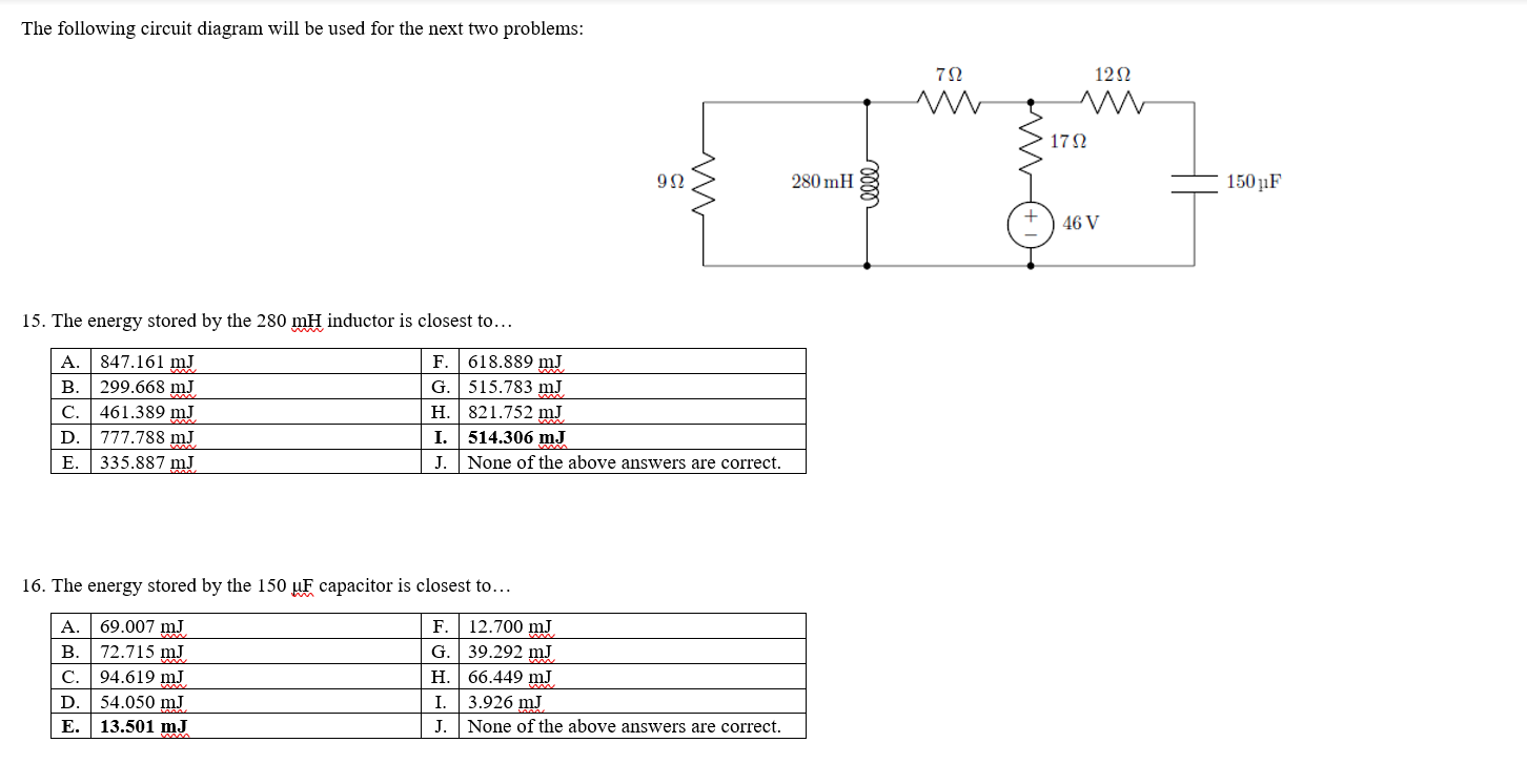 Solved The following circuit diagram will be used for the | Chegg.com