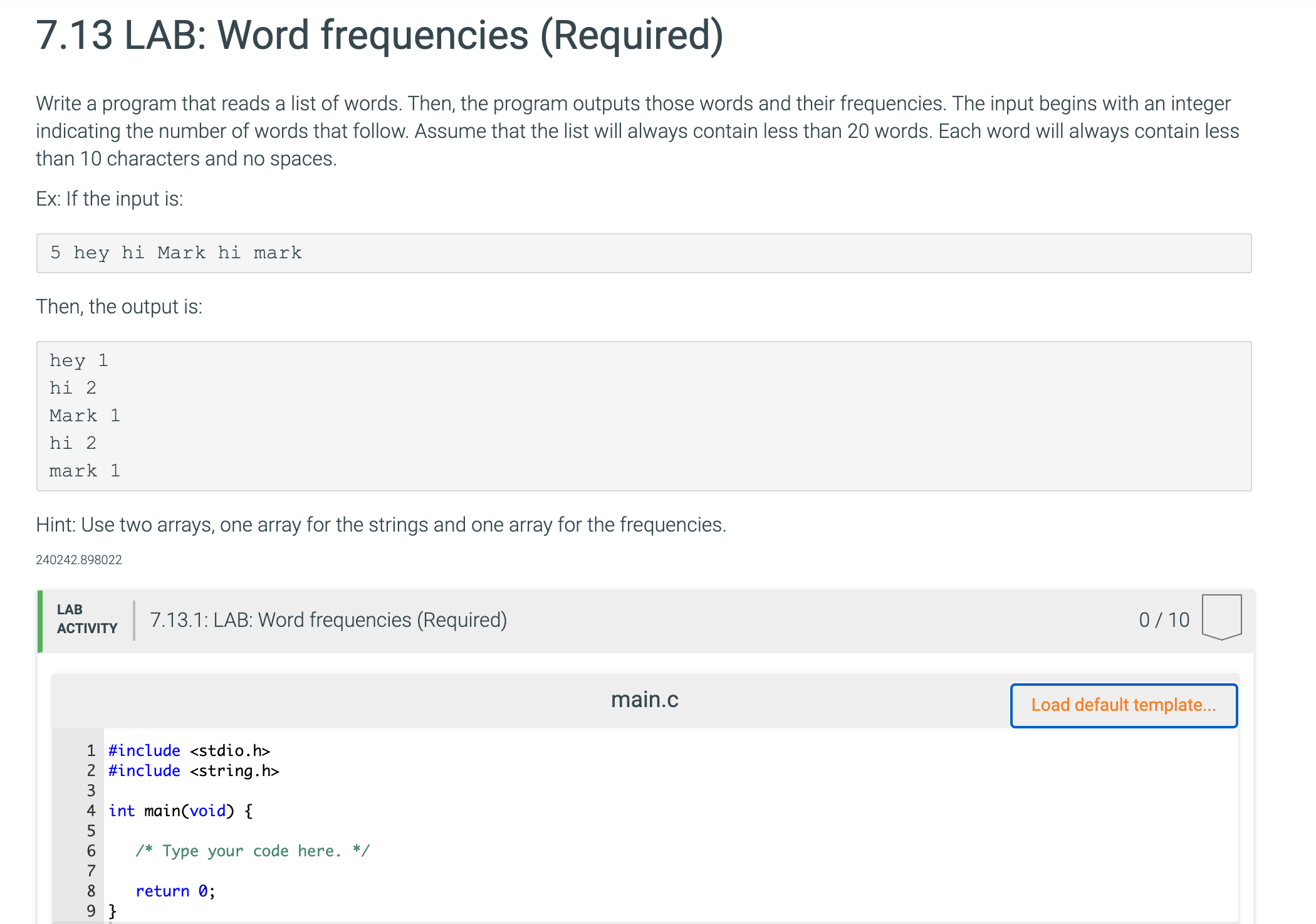 solved-7-13-lab-word-frequencies-required-write-a-prog-chegg