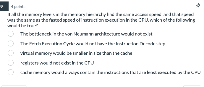 Solved 9 4 points If all the memory levels in the memory | Chegg.com