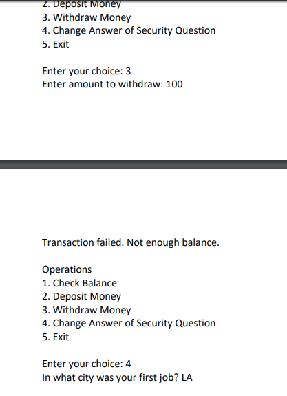 Solved Problem Description: Write a program to perform the | Chegg.com