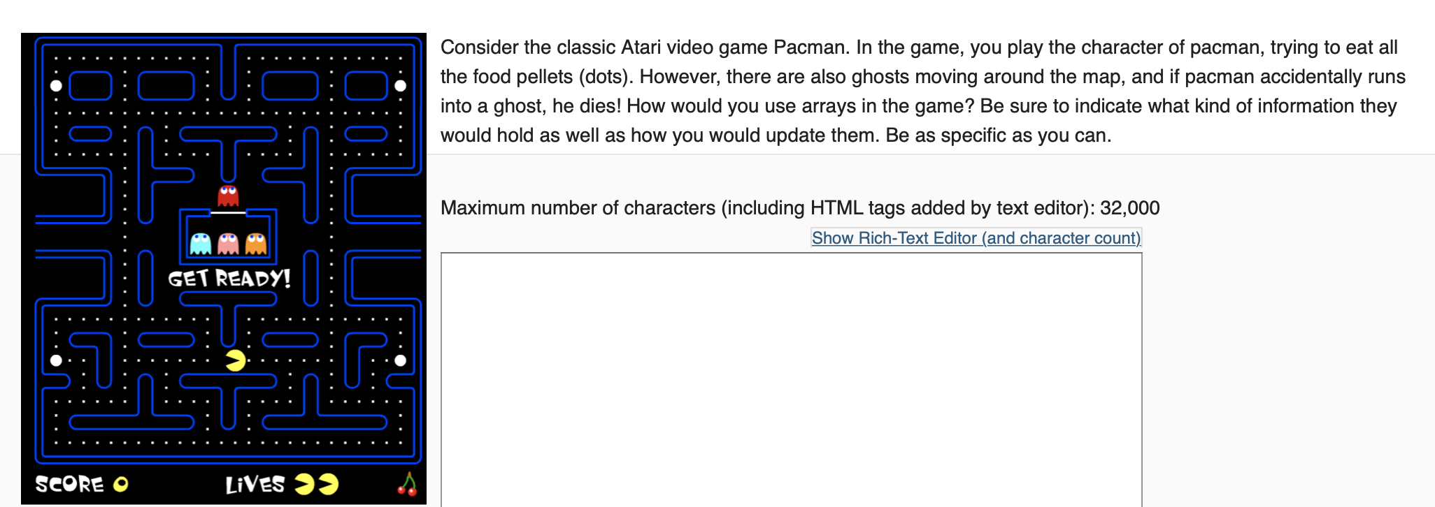 0:0: Consider the classic Atari video game Pacman. In | Chegg.com