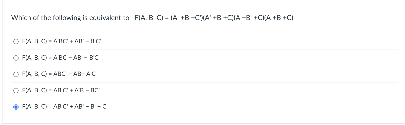 Solved Which of the following is equivalent to | Chegg.com