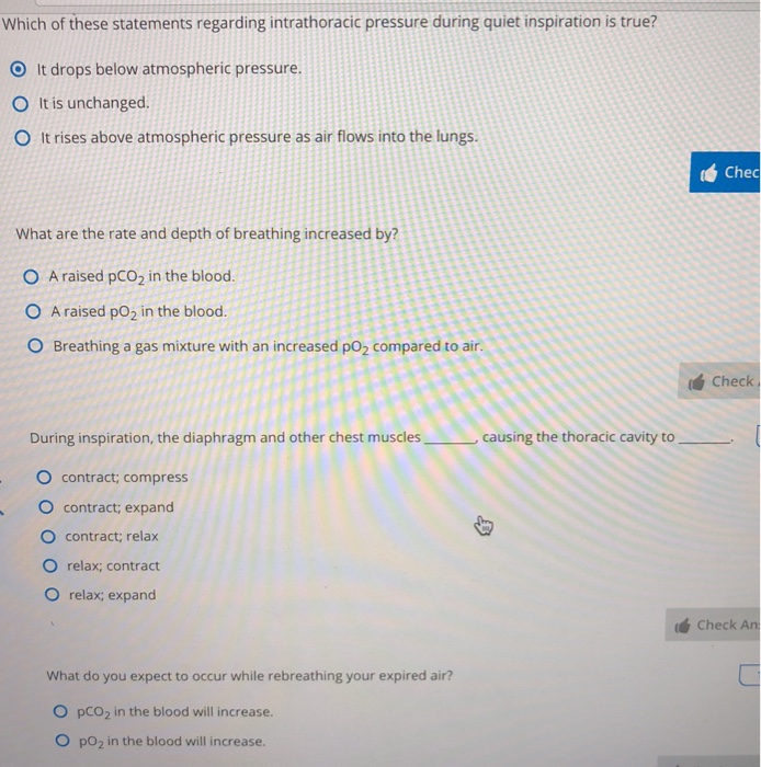 Solved Which of these statements regarding intrathoracic | Chegg.com
