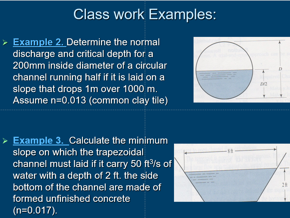 Solved Class work Examples D Example 2. Determine the