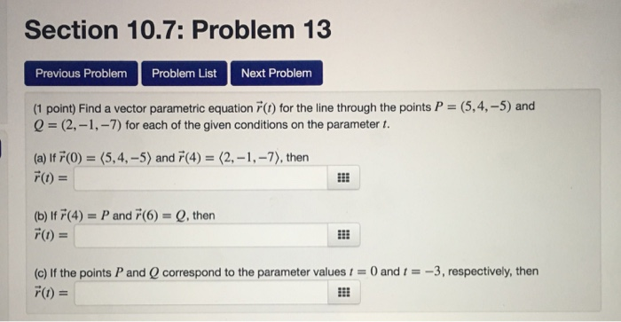 Solved Section 10.7: Problem 13 Previous Problem Problem | Chegg.com