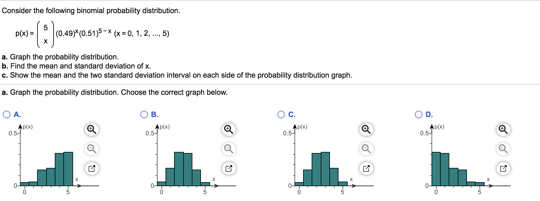 Solved Consider the following binomial probability | Chegg.com