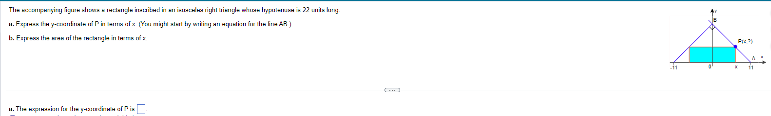 The accompanying figure shows a rectangle inscribed | Chegg.com