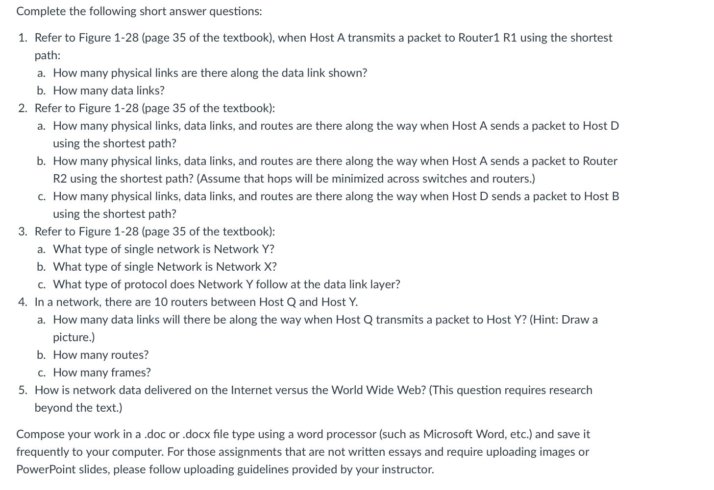 Solved Complete the following short answer questions: 1. | Chegg.com