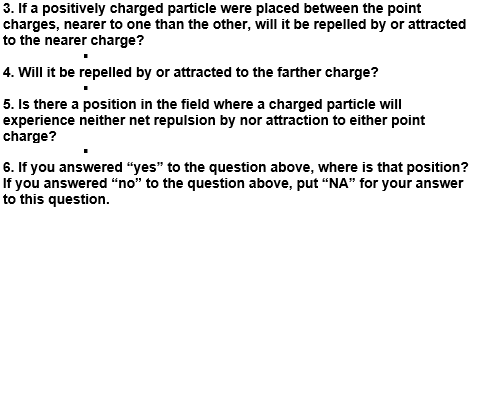 Solved 3. If a positively charged particle were placed | Chegg.com