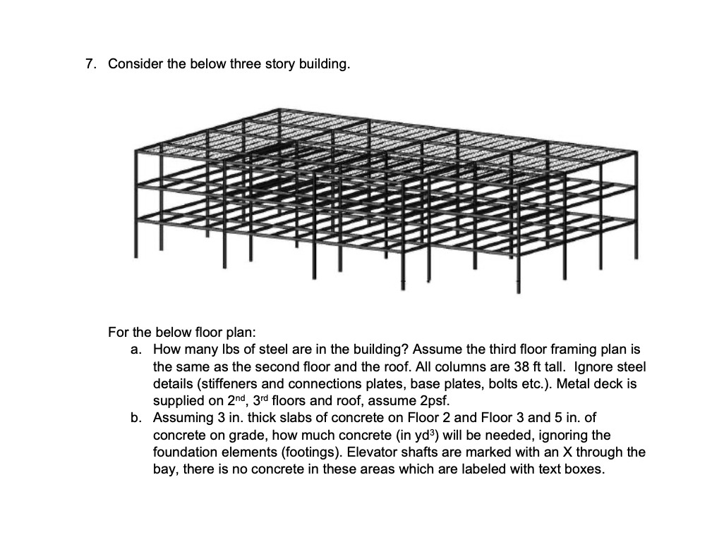 7. Consider the below three story building. For the | Chegg.com