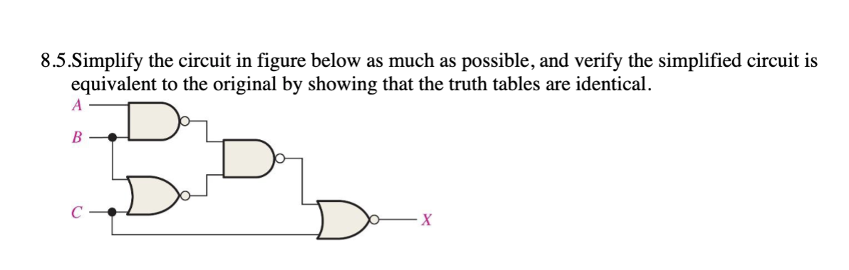 Solved 8.5.Simplify the circuit in figure below as much as | Chegg.com