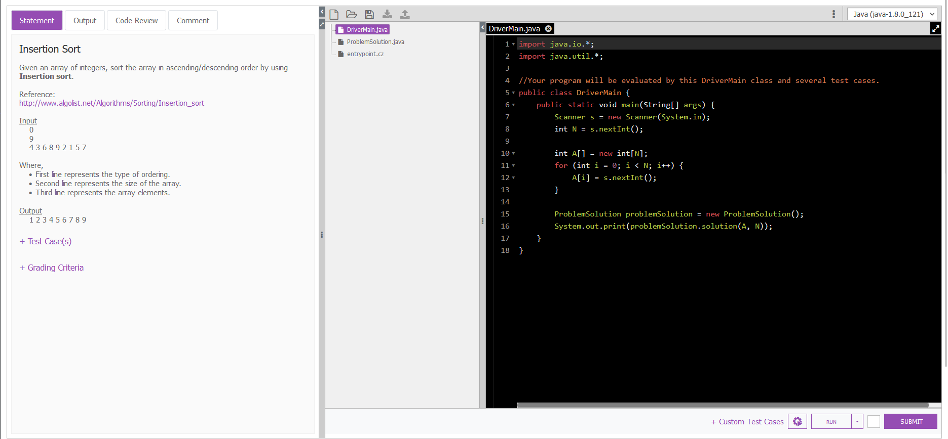 Solved Custom Test Cases Chegg