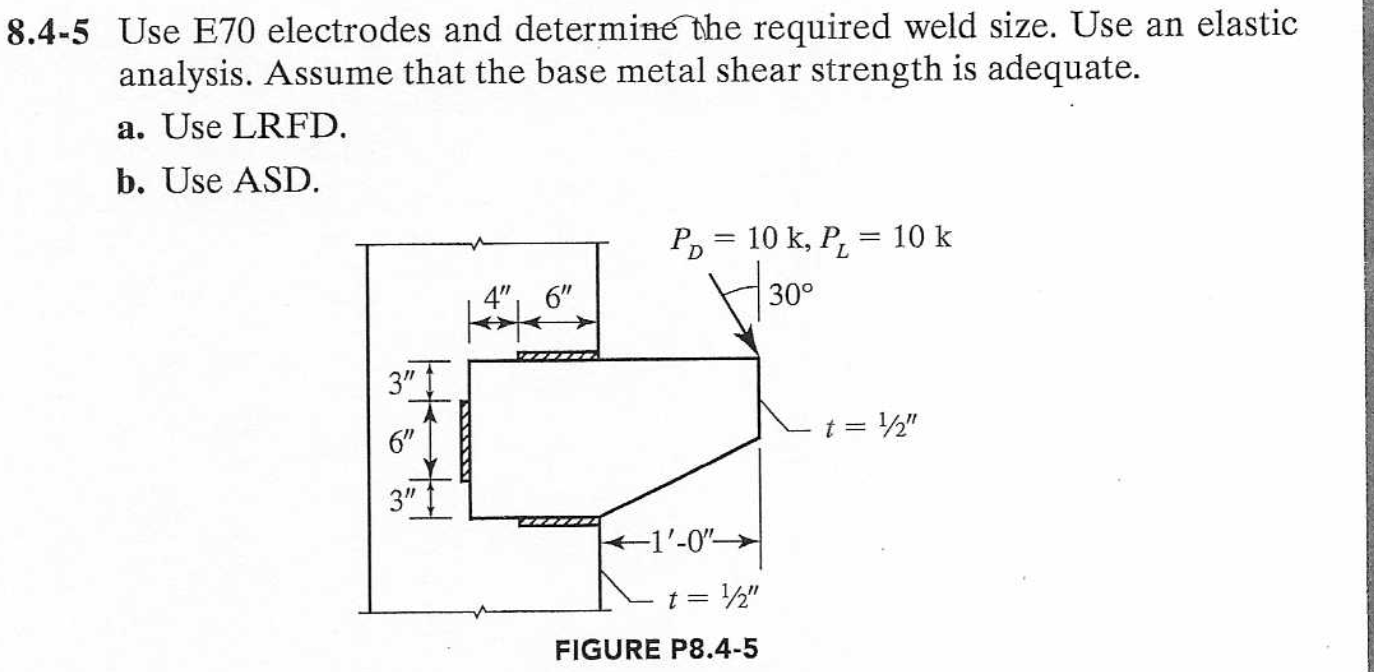 4-5 Use E70 electrodes and determine the required | Chegg.com