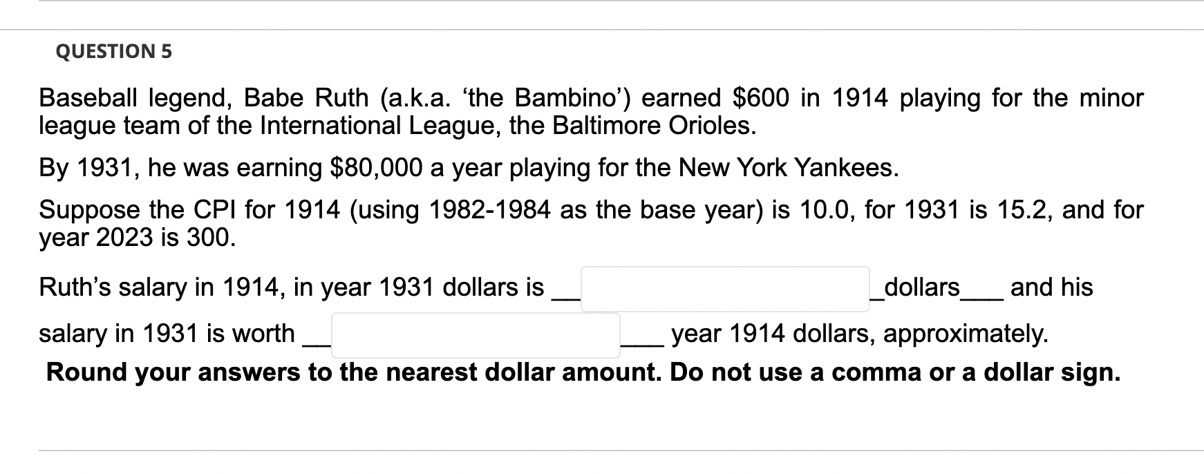 How much would Babe Ruth's salary have been today if adjusted for