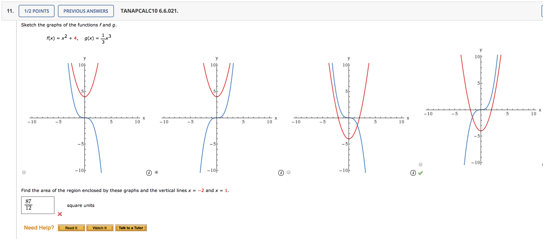 Solved Sketch The Graphs Of The Functions F And G F X Chegg Com