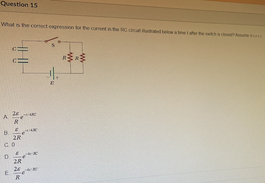 Solved Question 15 What is the correct expression for the | Chegg.com