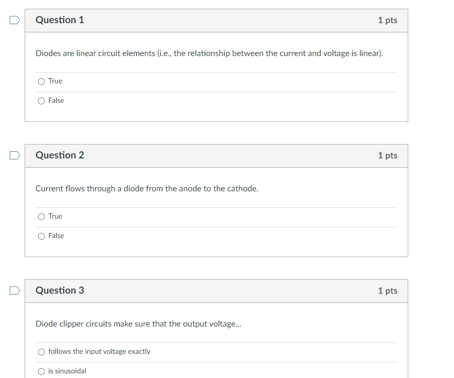 Solved diodes are linear circuit elements i e the chegg