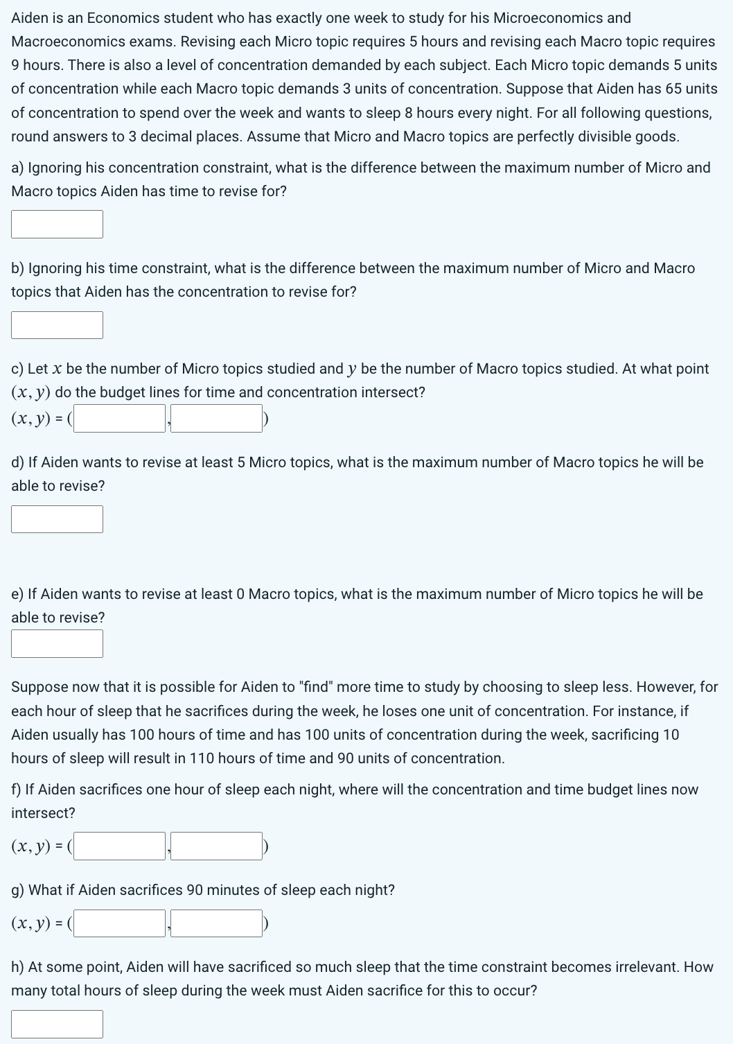 Solved Macroeconomics exams. Revising each Micro topic | Chegg.com