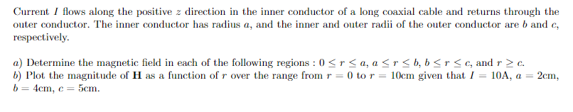 Solved Current I flows along the positive z direction in the | Chegg.com