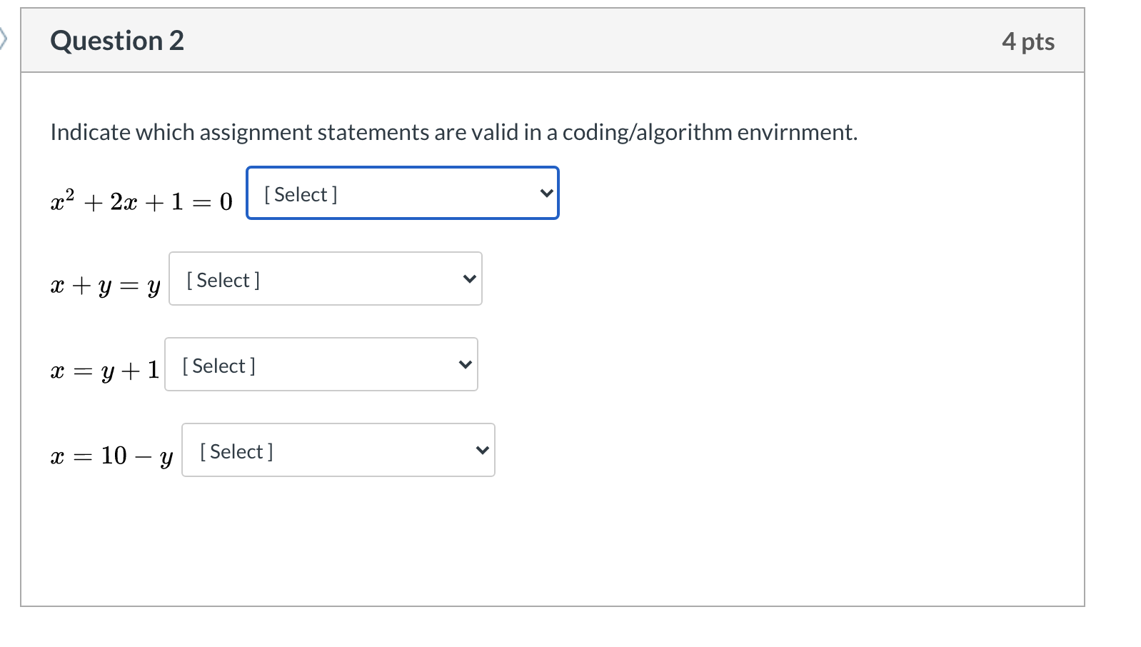 cause: : cannot determine value type from Images High... Solved Question 3 6 pts Determine the result. Type "Error" | Chegg.com