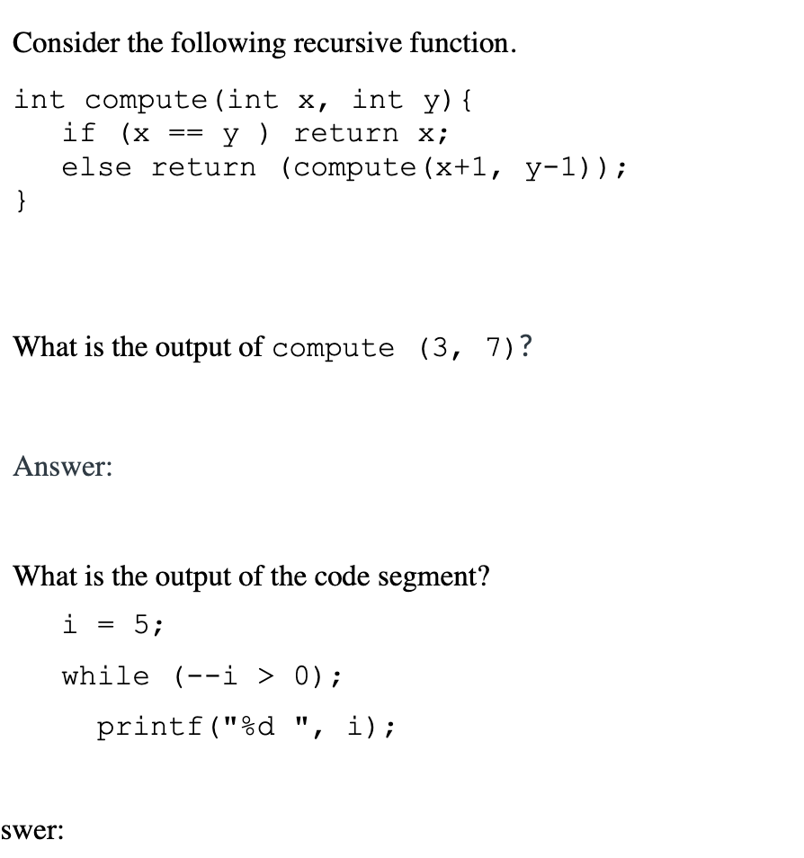 Solved What is the value of sum after the code below is | Chegg.com