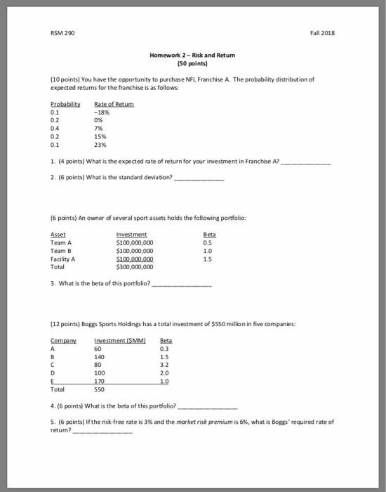 rsm homework answers