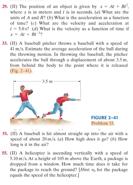Solved (II) The position of an object is given by x = At + | Chegg.com