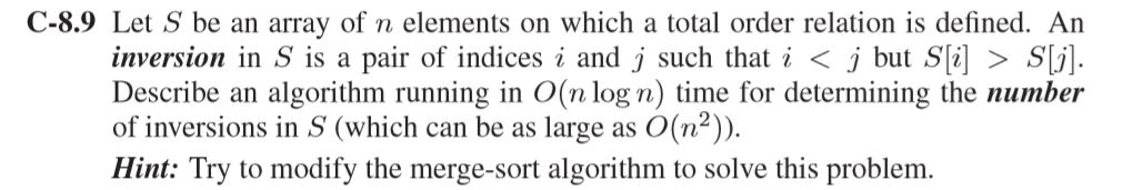 Solved C-8.9 Let S be an array of n elements on which a | Chegg.com