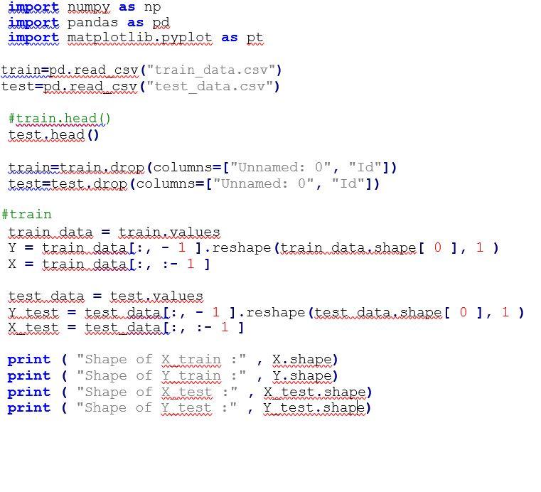 Solved Linear Regression for Multivariable with 70 features. | Chegg.com