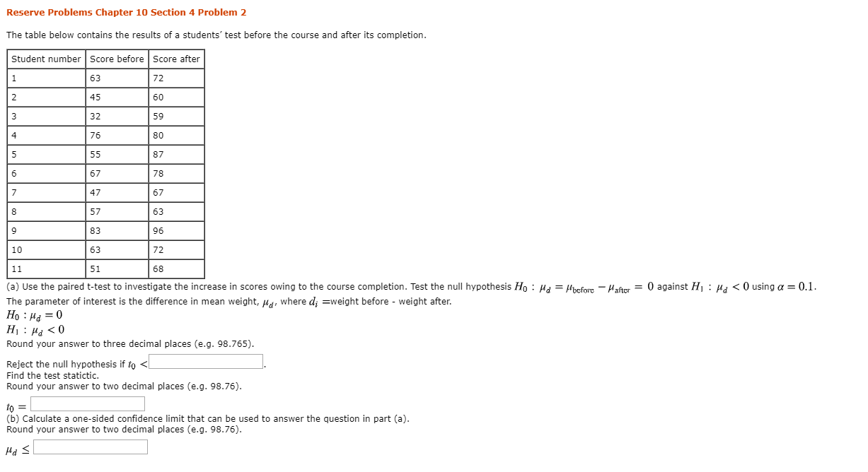 Solved Reserve Problems Chapter 10 Section 4 Problem 2 The | Chegg.com