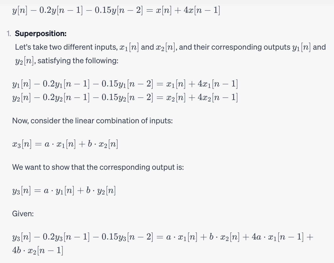 Solved Y[n]−0.2y[n−1]−0.15y[n−2]=x[n]+4x[n−1] 1. | Chegg.com