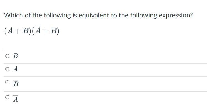 Solved Which Of The Following Is Equivalent To The Following | Chegg.com