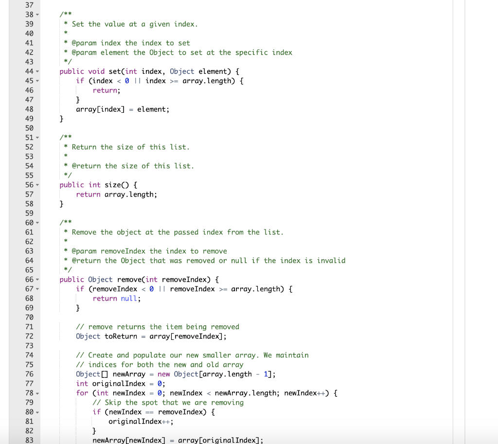 Solved HW125.5. SimpleArrayList equals interface SimpleList | Chegg.com