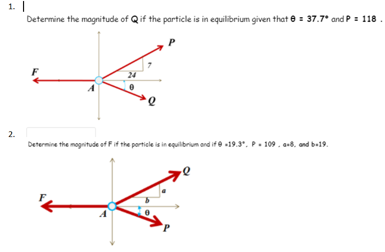 Solved 1 Determine The Magnitude Of Q If The Particle Is Chegg Com