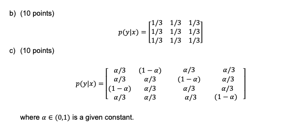 Solved (30 points) Calculate the capacities of the three | Chegg.com