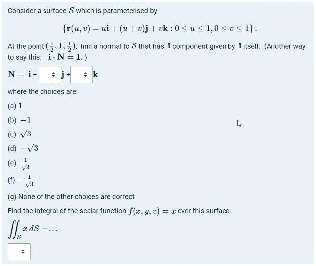 Solved Consider A Surface S Which Is Parameterised By R Chegg Com