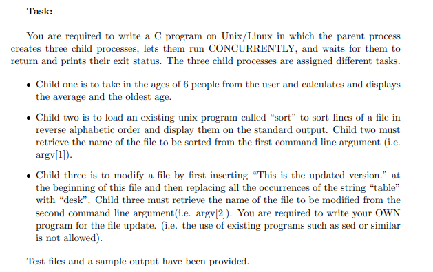 Solved 1. You Should Write A Text Or Doc File ”readme” Which | Chegg.com