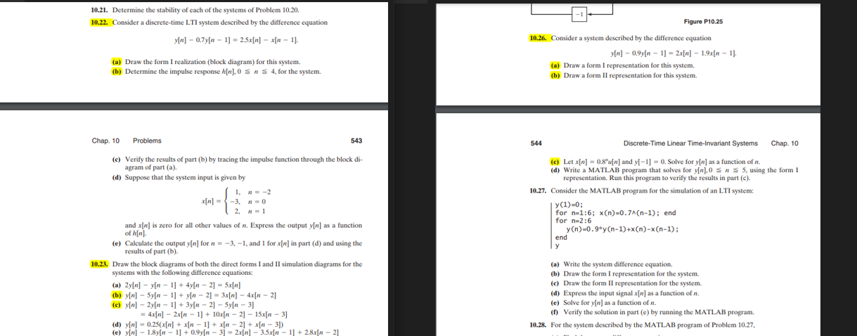 Solved The Following Problems: 10.22 A, B 10.23 B, | Chegg.com