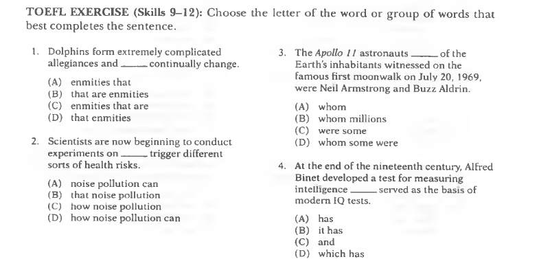 solved-toefl-exercise-skills-9-12-choose-the-letter-of-chegg